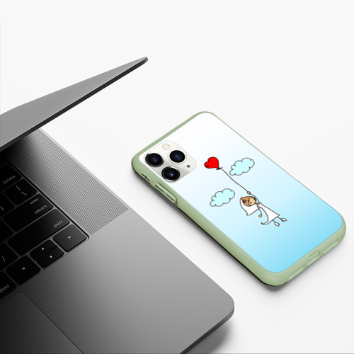 Чехол для iPhone 11 Pro матовый с принтом Невеста на шарике, фото #5