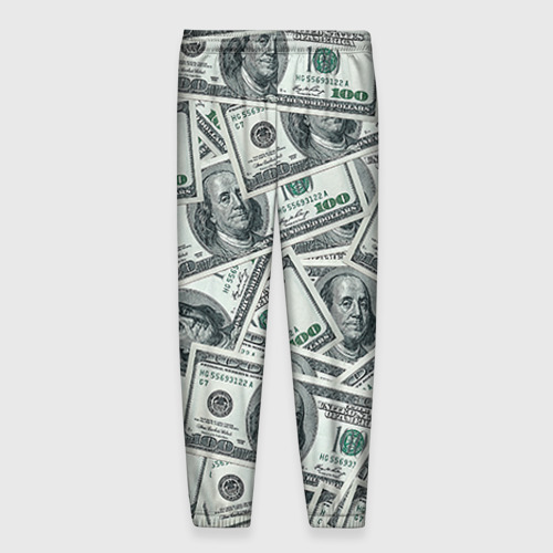 Мужские брюки 3D Банкноты, цвет 3D печать - фото 2