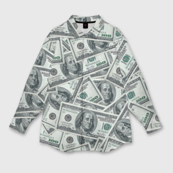 Мужская рубашка oversize 3D Банкноты