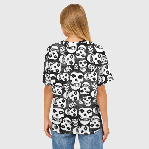 Женская футболка oversize 3D Misfits, цвет 3D печать - фото 4