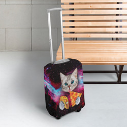 Чехол для чемодана 3D Кот с едой - фото 2