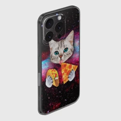 Чехол для iPhone 16 Pro силиконовый с защитой камеры Кот с едой - фото 2