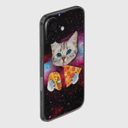 Чехол для iPhone 16 силиконовый с защитой камеры Кот с едой - фото 2