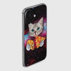 Чехол для iPhone 16 силиконовый с защитой камеры Кот с едой - фото 2