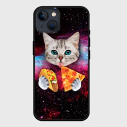 Чехол для iPhone 14 Кот с едой