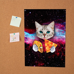 Постер Кот с едой - фото 2