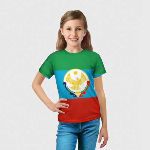 Детская футболка 3D Дагестан, цвет 3D печать - фото 5