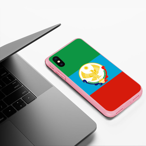 Чехол для iPhone XS Max матовый Дагестан, цвет баблгам - фото 5