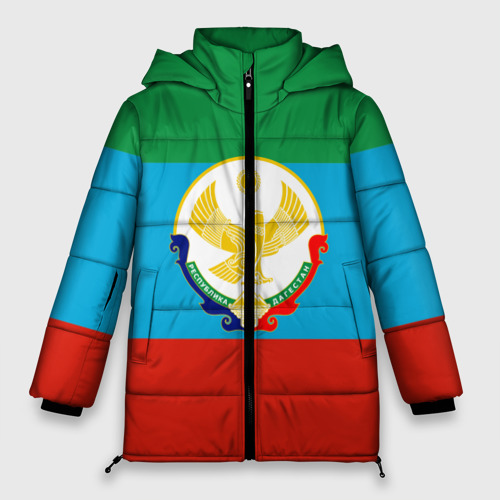 Женская зимняя куртка Oversize Дагестан, цвет светло-серый