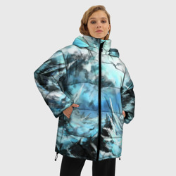 Женская зимняя куртка Oversize Горы - фото 2