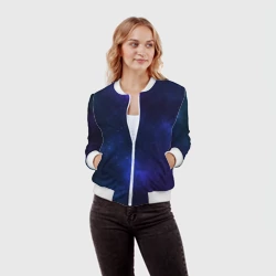 Женский бомбер 3D Звёздное небо - фото 2