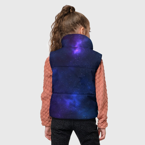Детский жилет утепленный 3D Звёздное небо, цвет черный - фото 4