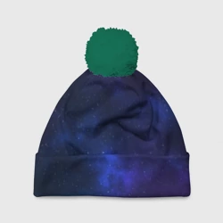 Шапка 3D c помпоном Звёздное небо