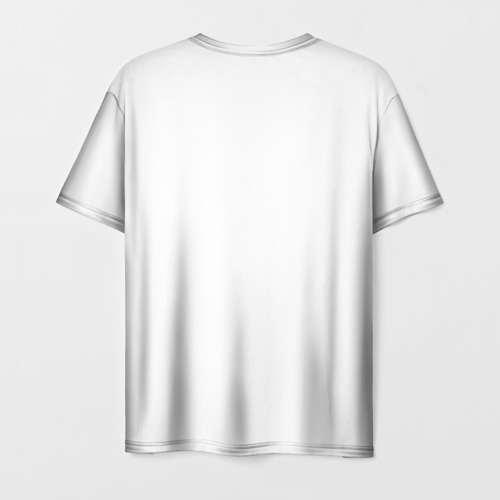 Мужская футболка 3D с принтом Смайлик, вид сзади #1