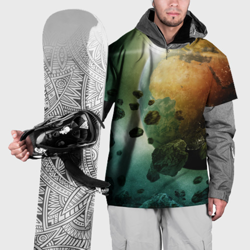 Накидка на куртку 3D Метеориты, цвет 3D печать