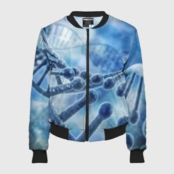 Женский бомбер 3D Молекула ДНК