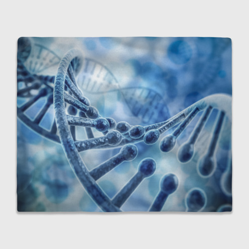 Плед 3D Молекула ДНК, цвет 3D (велсофт)