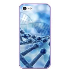 Чехол для iPhone 5/5S матовый Молекула ДНК