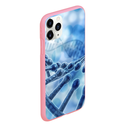 Чехол для iPhone 11 Pro Max матовый Молекула ДНК, цвет баблгам - фото 3