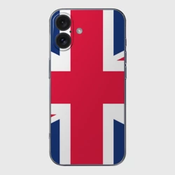 Чехол для iPhone 16 силиконовый с защитой камеры Великобритания