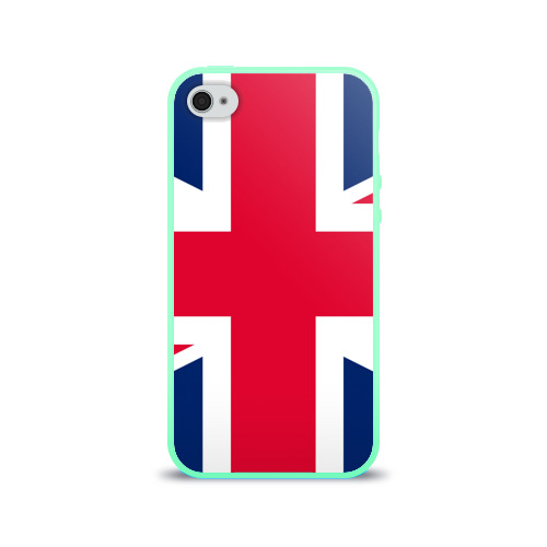 Чехол для Apple iPhone 4/4S силиконовый глянцевый Великобритания Фото 01 Чехол для Apple iPhone 4/4S силиконовый глянцевый Великобритания Фото 01
