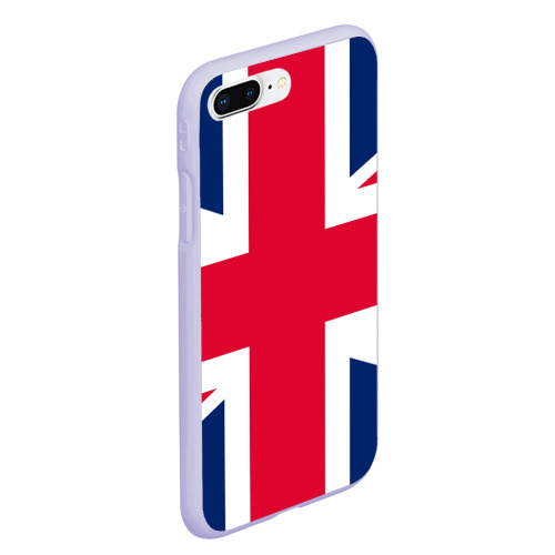 Чехол для iPhone 7Plus/8 Plus матовый Великобритания, цвет светло-сиреневый - фото 3