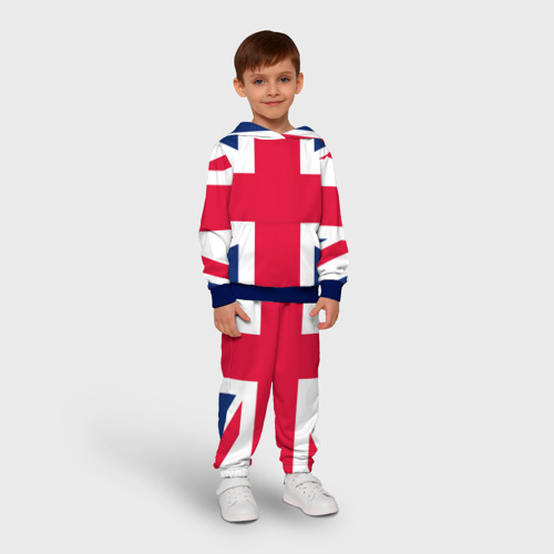 Детский костюм с толстовкой 3D Великобритания, цвет синий - фото 3