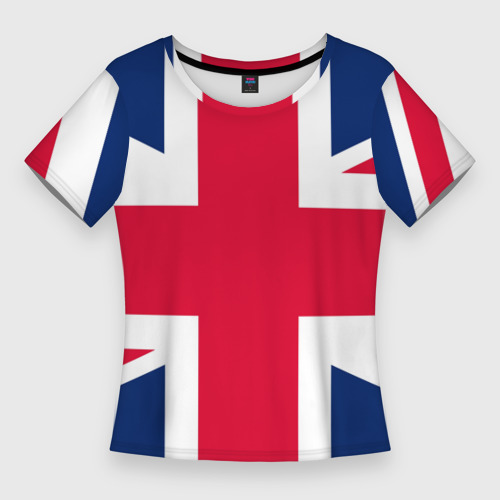 Женская футболка 3D Slim Великобритания, цвет 3D печать