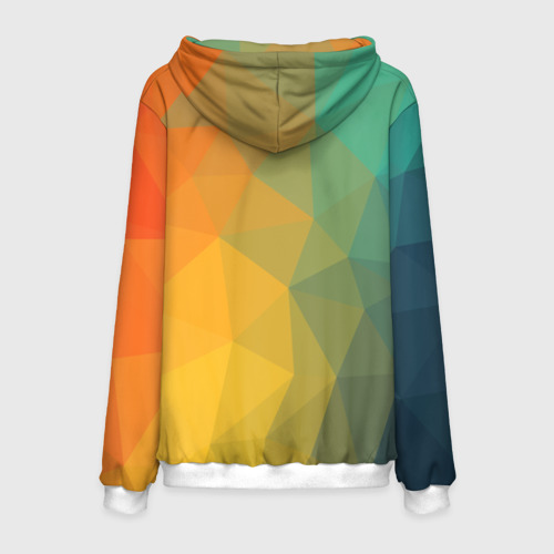 Мужская толстовка 3D LowPoly Gradient - фото 2