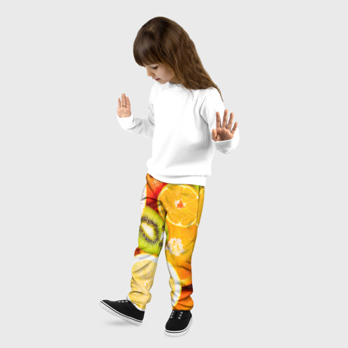Детские брюки 3D Фрукты, цвет 3D печать - фото 3