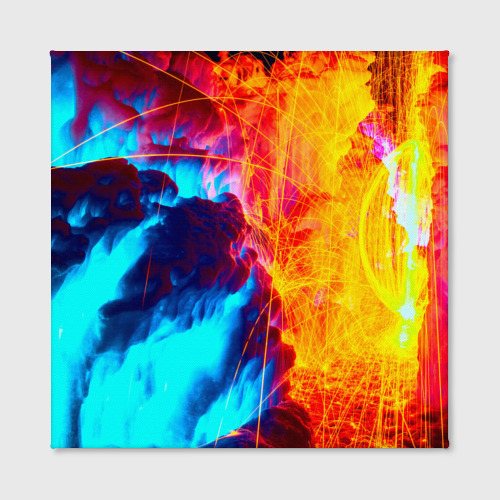 Холст квадратный Вулканический, цвет 3D печать - фото 2