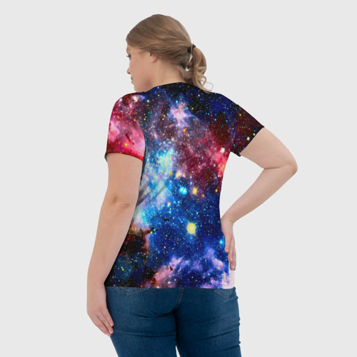 Женская футболка 3D Звезды, цвет 3D печать - фото 7