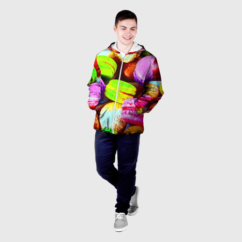Мужская куртка 3D Макароны, цвет 3D печать - фото 3