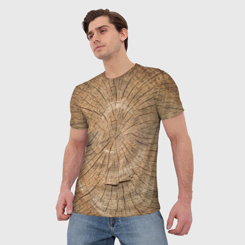 Мужская футболка 3D Сердцевина, цвет 3D печать - фото 3