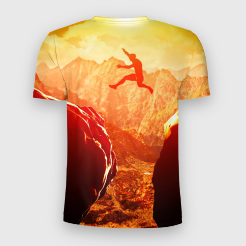 Мужская футболка 3D Slim Прыжок, цвет 3D печать - фото 2