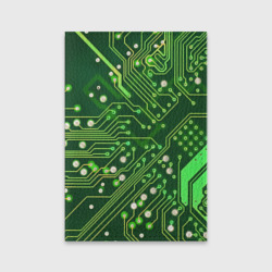 Обложка для паспорта матовая кожа Микросхема