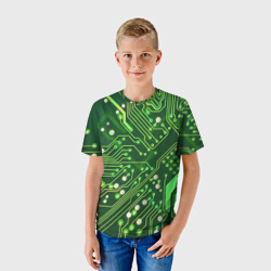 Детская футболка 3D Микросхема - фото 2