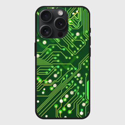 Чехол силиконовый для Apple iPhone 15 Pro матовый Микросхема