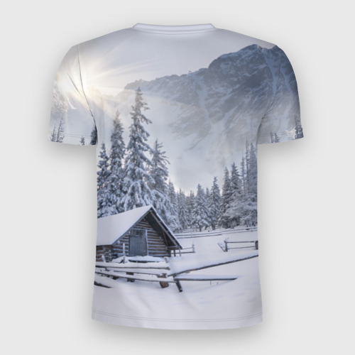 Мужская футболка 3D Slim Зима, цвет 3D печать - фото 2