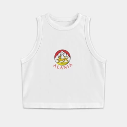 Женская укороченная майка-топ хлопок Аллон