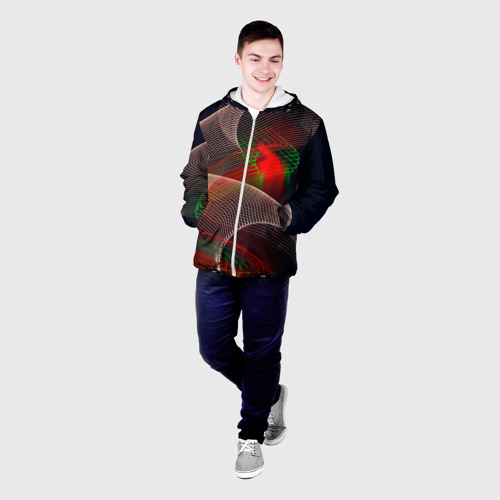 Мужская куртка 3D Абстракция, цвет 3D печать - фото 3