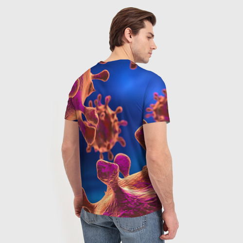 Мужская футболка 3D Бактерия, цвет 3D печать - фото 4