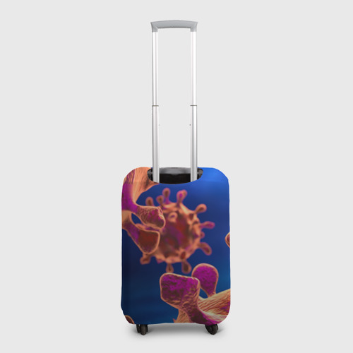 Чехол для чемодана 3D Бактерия, цвет 3D печать - фото 2