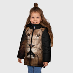 Зимняя куртка для девочек 3D Царь зверей - фото 2
