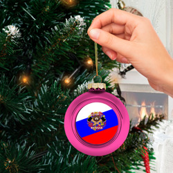 Стеклянный ёлочный шар Добро пожаловать в Россию - фото 2