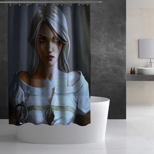 Штора 3D для ванной Цири - фото 3