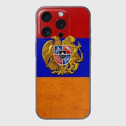 Чехол для iPhone 15 Pro силиконовый с защитой камеры Армения