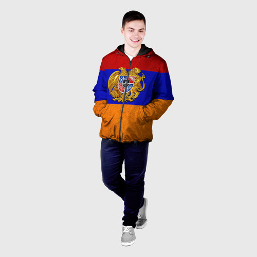 Мужская куртка 3D с принтом Армения, фото на моделе #1