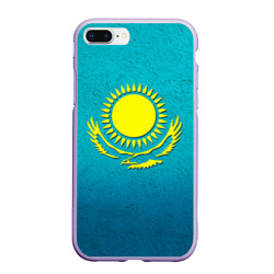 Чехол для iPhone 7Plus/8 Plus матовый Флаг Казахстана