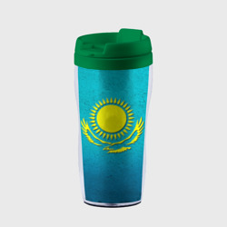 Термокружка-непроливайка Флаг Казахстана